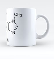 BK Gift Kişiye Özel Cafein Monekül Tasarımlı Kupa Bardak