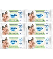 Molfix Islak Havlu Mendil İzotonik Ferah Temizlik 6 Lı set 60 Yaprak Plastik Kapaklı