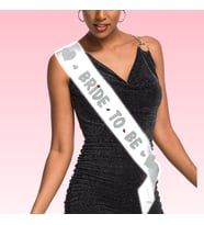 Bride To Be Kuşak, 160 cm x 6 cm - Gümüş (STD)