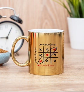 Aşk Her Zaman Kazanır Gold Kupa Bardak