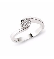 Tektaş Pırlanta Yüzük 0,18 CT G-VS 3.60 Gram 18 Ayar Altın