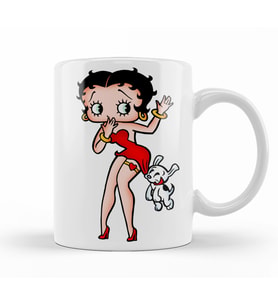 Betty Boop Kupa Bardak Porselen