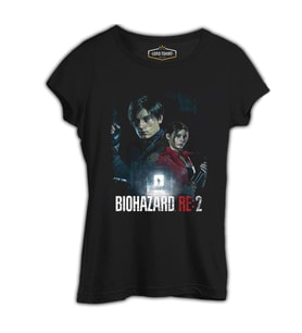 Resident Evil - Biohazard Siyah Kadın Tshirt