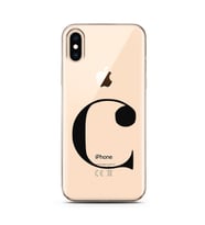 Iphone Xs Harf Tasarımlı Telefon Kılıfı C-Harfi 