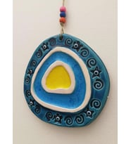Nazarlık Şekilli Dekoratif Askılı Duvar Süsü 16*16 cm