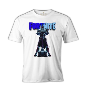 Fortnite - Ultima Knight Blue Beyaz Erkek Tshirt