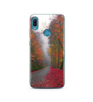 Sonbahar Tasarımlı Süper Şeffaf Silikon Telefon Kılıfı Huawei Y6 Prime (2019)