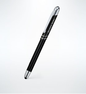 BK Gift Kişiye Özel Siyah Metal Roller Kalem Model 0020