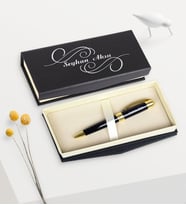 BK Gift Kişiye Özel Vip 123-T Siyah Metal Tükenmez Kalem