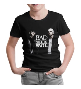 Bad Meets Evil Siyah Çocuk Tshirt