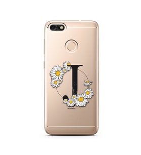 Papatya Harf Tasarım Süper Şeffaf Silikon Telefon Kılıfı Huawei P9 Lite (2017) M