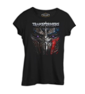 Transformers 5 - The Last Knight Siyah Kadın Tshirt