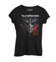 Transformers 5 - The Last Knight Siyah Kadın Tshirt
