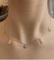 925 Ayar Gümüş Şans Kolyesi (Gold)