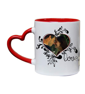 Sevgiliye Hediye Fotoğraflı Love Sevgililer Günü Kupa Bardak