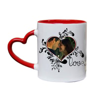 Sevgiliye Hediye Fotoğraflı Love Sevgililer Günü Kupa Bardak