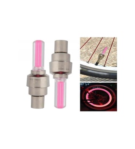  Pembe Hareket Sensörlü Işıklı Bisiklet MOtorsiklet Sibop Kapağı(2li)