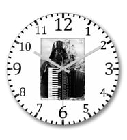 Darth E Seu Acordeon Duvar Saati Bombeli Gercek Cam