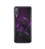 Black Panter Tasarım Süper Şeffaf Silikon Telefon Kılıfı Samsung A7 (2018)