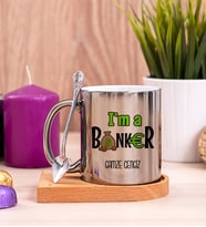 Bankacı Ahşap Altlıklı Silver Kupa Bardak