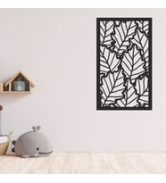 Yaprak Örtüsü Dekoratif Ahşap Tablo 43x66 cm