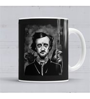 Nevermore  Edgar Allan Poe Kupa Bardak Porselen
