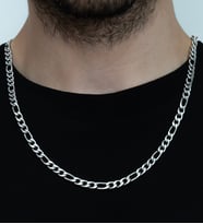 Figaro Model Spor Casual Çelik Erkek Zincir Kolye ack06