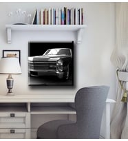Klasik ARABA 1966 CADILLAC DEVILLLE Kanvas Tablo Hediyelik Dekoratif Tablo
