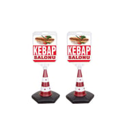 Kebab Temalı Reklam Ve Uyarı Dubası 2 Adet