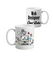 Web Tasarımcıya Hediye İsimli Kupa Bardak