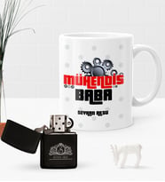BK Gift Kişiye Özel Mühendis Baba Benzinli Çakmak ve Kupa Seti-1 (Model 1)