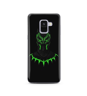 Black Panter Tasarım Süper Şeffaf Silikon Telefon Kılıfı Samsung A8 (2018)  
