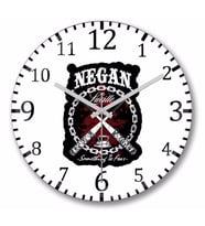 Negan  Lucille Duvar Saati Bombeli Gercek Cam