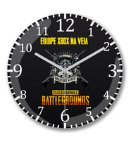 Equipe Xbox Na Veia Battlegrounds Duvar Saati Bombeli Gercek Cam