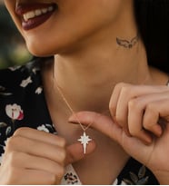 Papatya Silver Gümüş Kutup Yıldızı Kolye