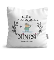 BK Gift Kişiye Özel Yılın En İyi Ninesi  Yastık