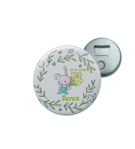 Kişiye Özel Magnet Açacak (10 Adet) (Gri)