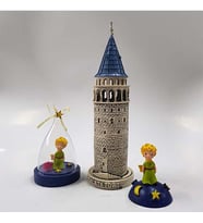 GALATA KULESİ BİBLO 29 CM VE KÜÇÜK PRENSLER (Bej)