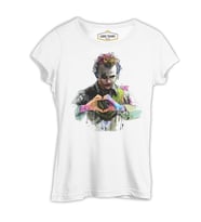 Joker - Love Beyaz Kadın Tshirt