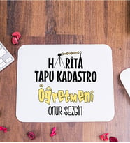 Harita Tapu Kadastro Öğretmeni Mouse Pad