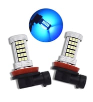 FEMEX H8 H9 H11 H16  9W- SİS FARLARI İÇİN Led Ampul 2835Chip Mercekli 66Ledli (Turkuaz)