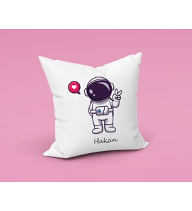 Astronot Uzay Yastığı Kişiye Özel