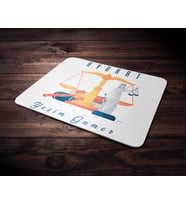 Kişiye Özel Avukat Tasarımlı Mouse Pad (Renksiz)