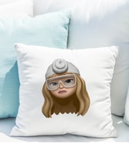 Emoji Kız Stiker Yastığı