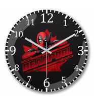 Deadpool I Am Canadian Duvar Saati Bombeli Gercek Cam
