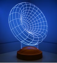 Gravity, Solucan Deliği 3D Led Lamba, Boom Led 3 Boyutlu Lamba