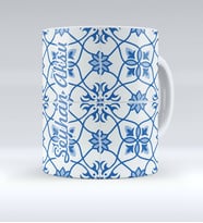 BK Gift Kişiye Özel Çini Desenli Kupa Bardak  10