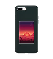 Siyah Lansman Telefon Kılıfı Iphone 8 Plus