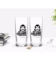 BK Gift Kişiye Özel Renkli Baskılı Çünkü Sen Çölüme Yağmur Oldun Tasarımlı İkili Rakı Bardağı Seti-6 (Beyaz)