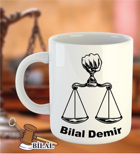 İsme Özel Avukatlar Günü Kupa Bardak ve Anahtarlık